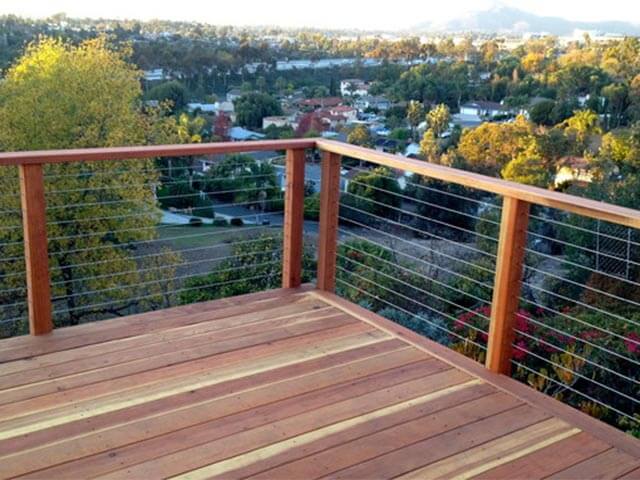 Wood Deck Railing | Wood Railings | Outdoor Railings | Redwood and ...