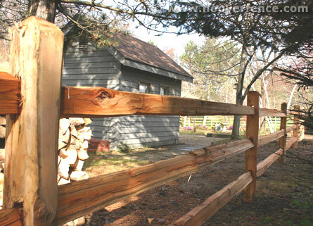 Treated fence posts